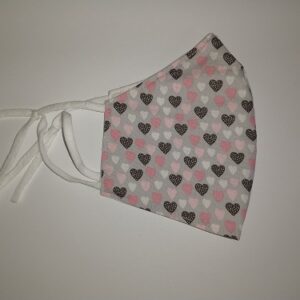 Srčki na sivi osnovi