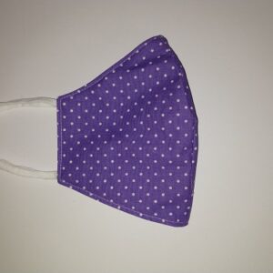 Vijolična z belimi pikami