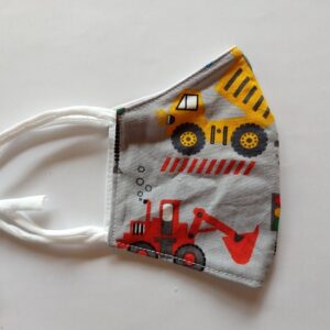 gradbeni stroji na sivi - bela