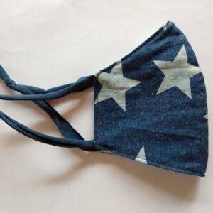 temnomoder jeans zvezde -svetlomodra